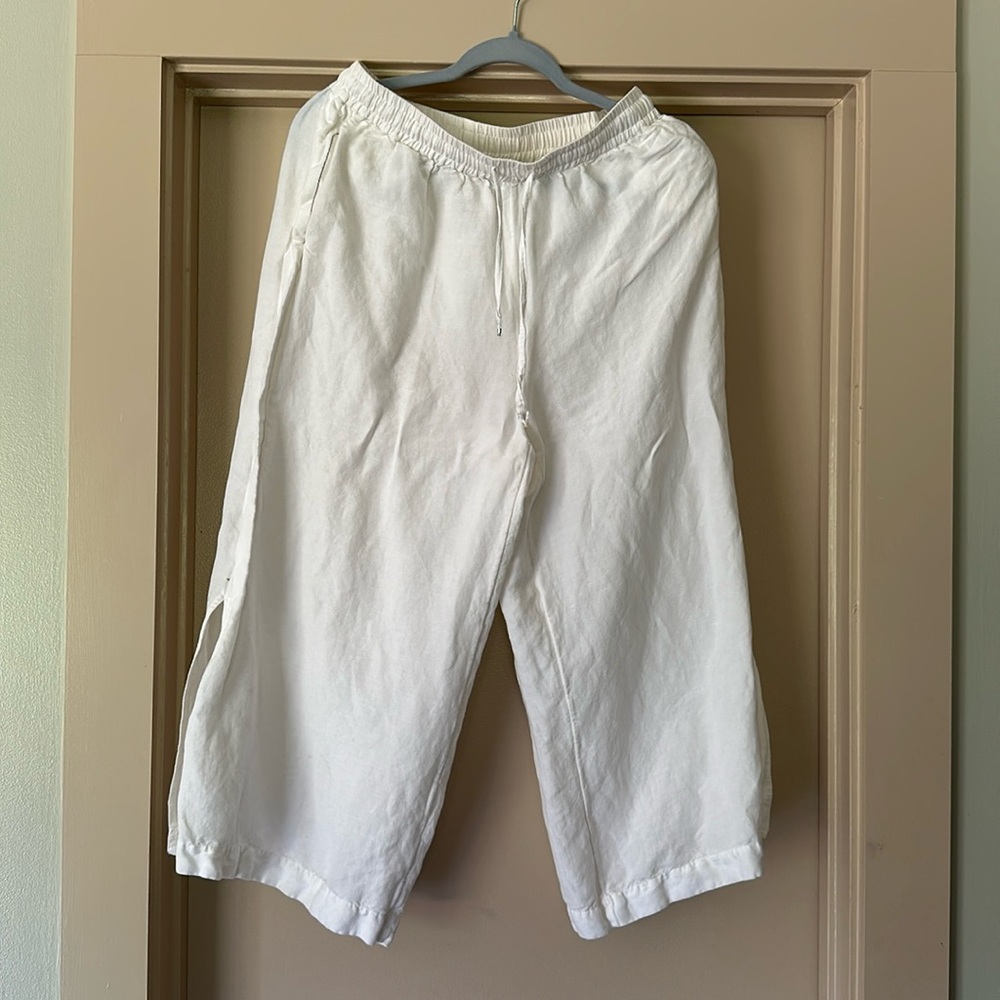 Seafolly wide leg linen pants